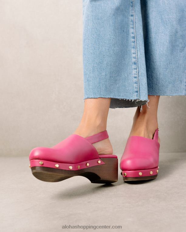 vinil - roza usnjene cokle ženske Alohas 0D4R8422