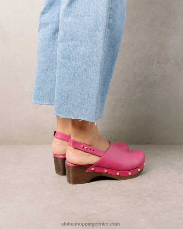 vinil - roza usnjene cokle ženske Alohas 0D4R8422