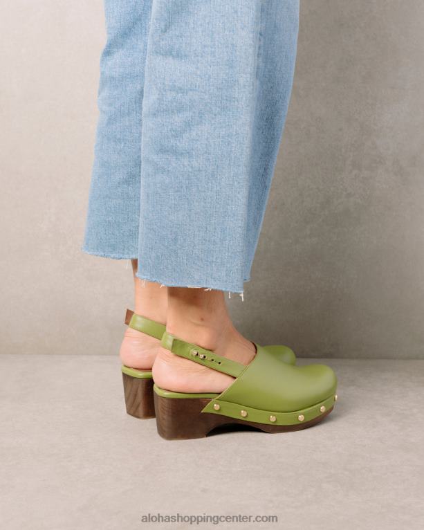 vinil - zelene usnjene cokle ženske Alohas 0D4R8421