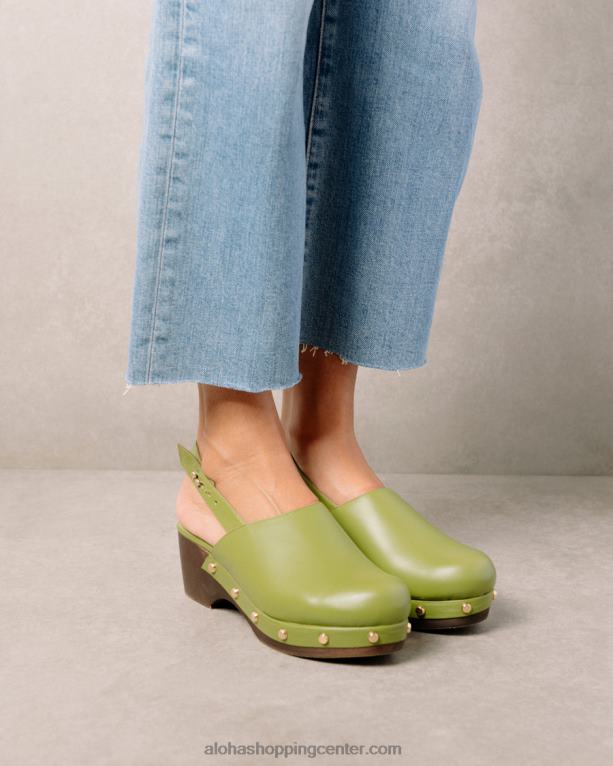 vinil - zelene usnjene cokle ženske Alohas 0D4R8421