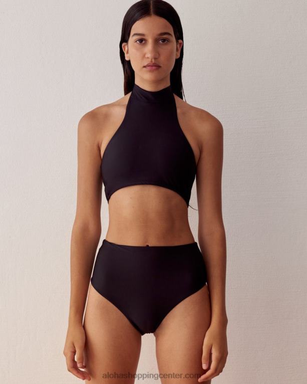 višji - črni econyl bikini zgornji del ženske Alohas 0D4R8933