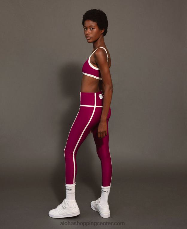 vrh ribet - vijoličen športni top ženske Alohas 0D4R8987