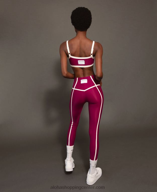 vrh ribet - vijoličen športni top ženske Alohas 0D4R8987