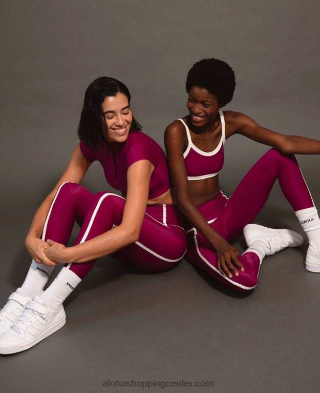 vrh ribet - vijoličen športni top ženske Alohas 0D4R8987