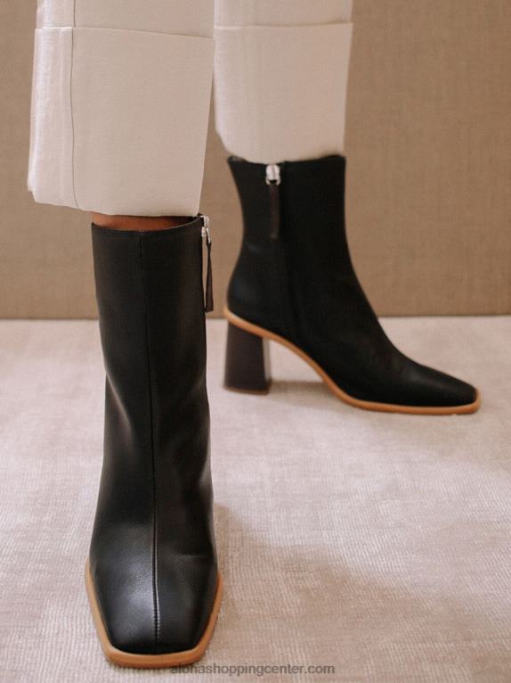 west - temno sivi veganski usnjeni škornji ženske Alohas 0D4R8463