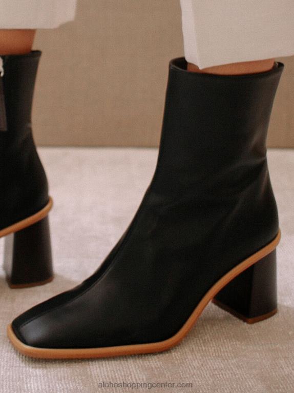 west - temno sivi veganski usnjeni škornji ženske Alohas 0D4R8463