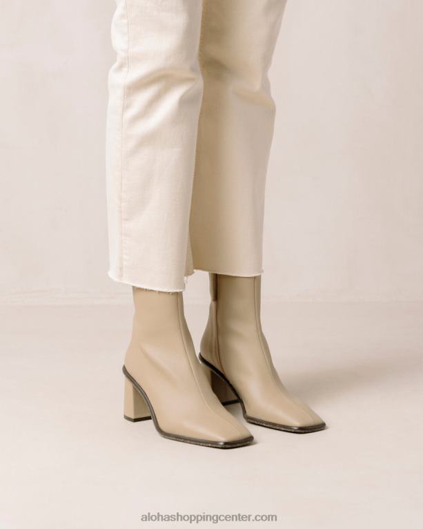 west cactus - bež veganski usnjeni škornji ženske Alohas 0D4R8454