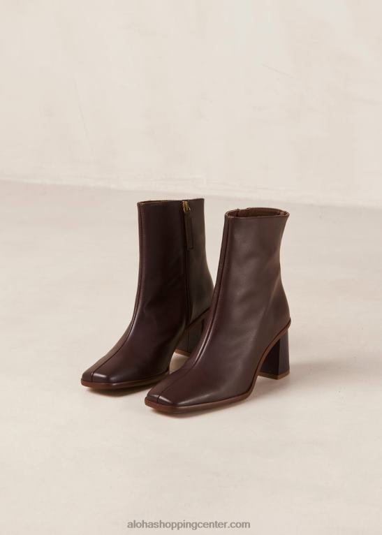 west cape - rdeči usnjeni škornji ženske Alohas 0D4R8344