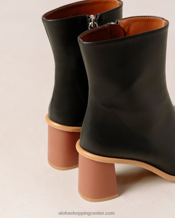 west cape corn - črni veganski usnjeni škornji ženske Alohas 0D4R8453