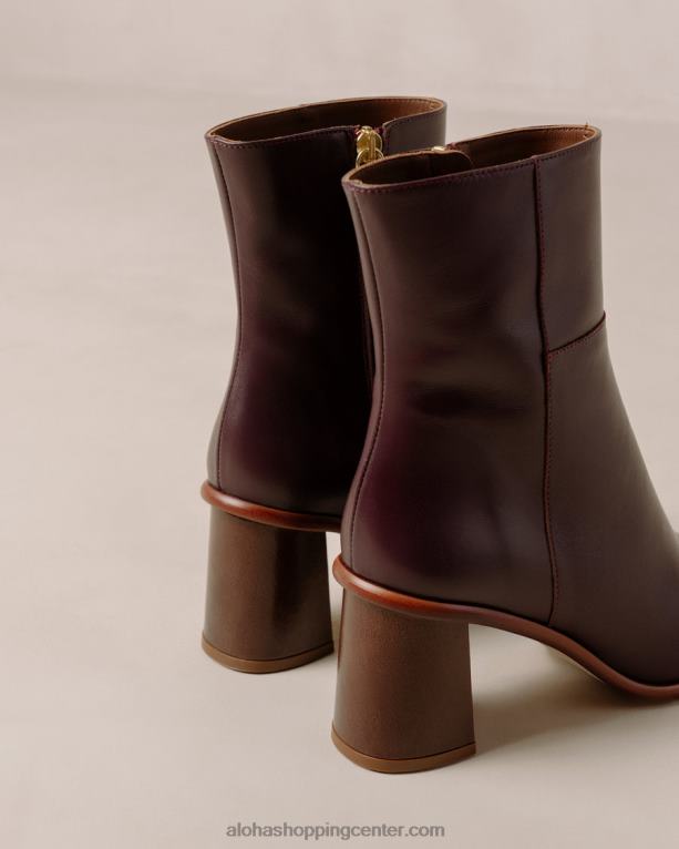 west vintage - rdeči usnjeni škornji ženske Alohas 0D4R8226