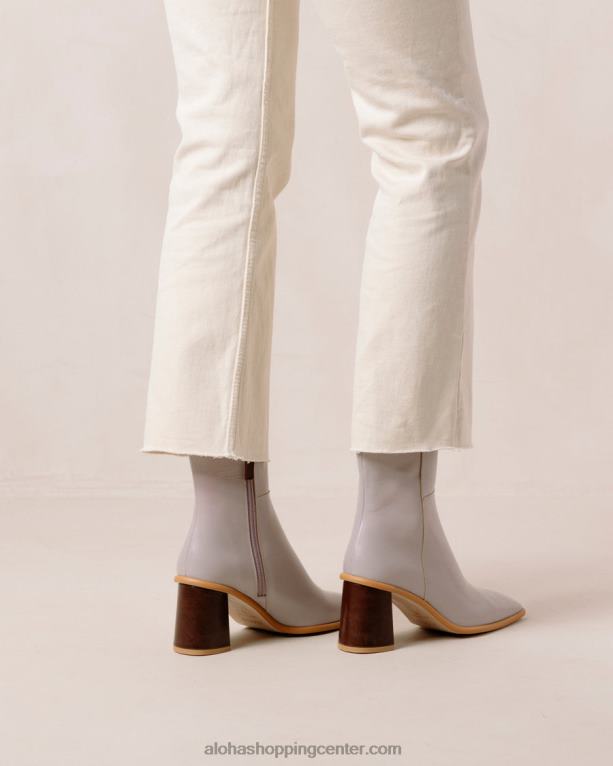 west vintage - vijolični usnjeni škornji ženske Alohas 0D4R8227