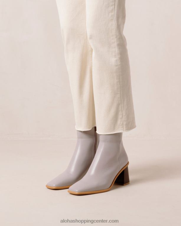 west vintage - vijolični usnjeni škornji ženske Alohas 0D4R8227