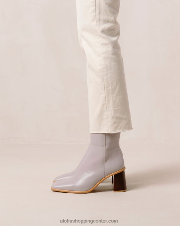 west vintage - vijolični usnjeni škornji ženske Alohas 0D4R8227