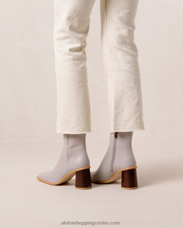 west vintage - vijolični usnjeni škornji ženske Alohas 0D4R8227