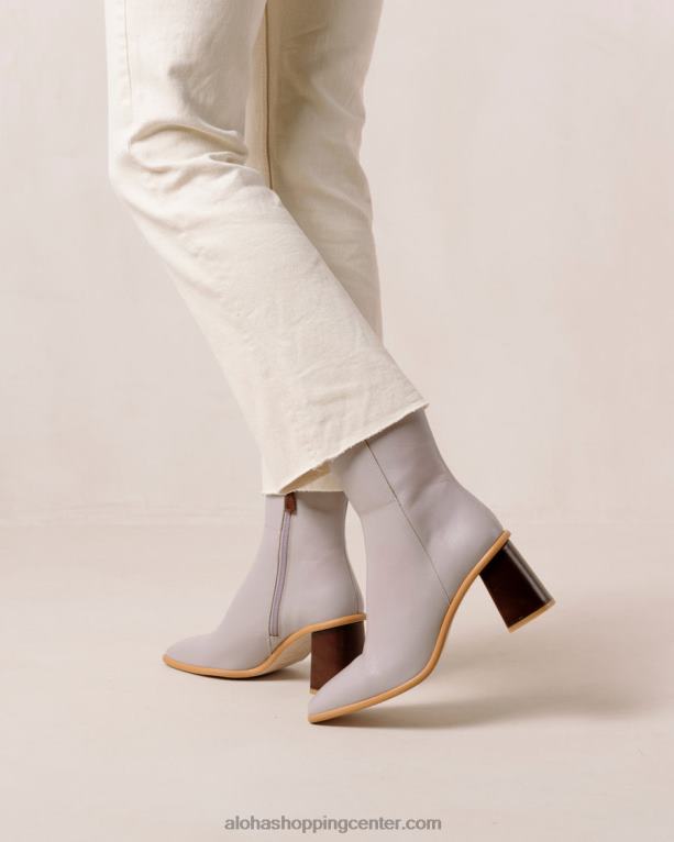 west vintage - vijolični usnjeni škornji ženske Alohas 0D4R8227