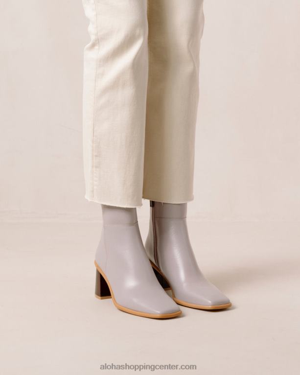 west vintage - vijolični usnjeni škornji ženske Alohas 0D4R8227