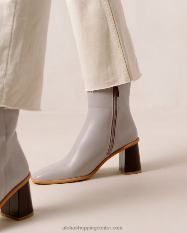 west vintage - vijolični usnjeni škornji ženske Alohas 0D4R8227