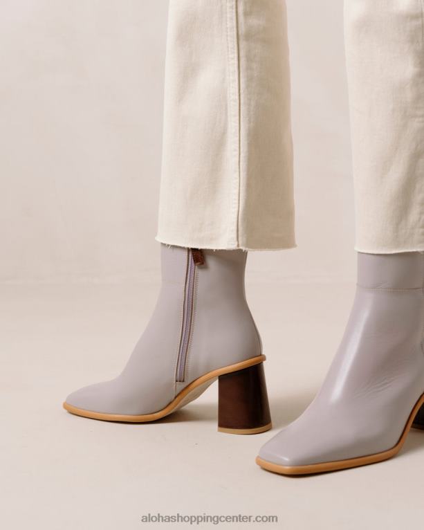 west vintage - vijolični usnjeni škornji ženske Alohas 0D4R8227