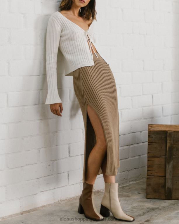 wise - rjavo pleteno krilo ženske Alohas 0D4R8671