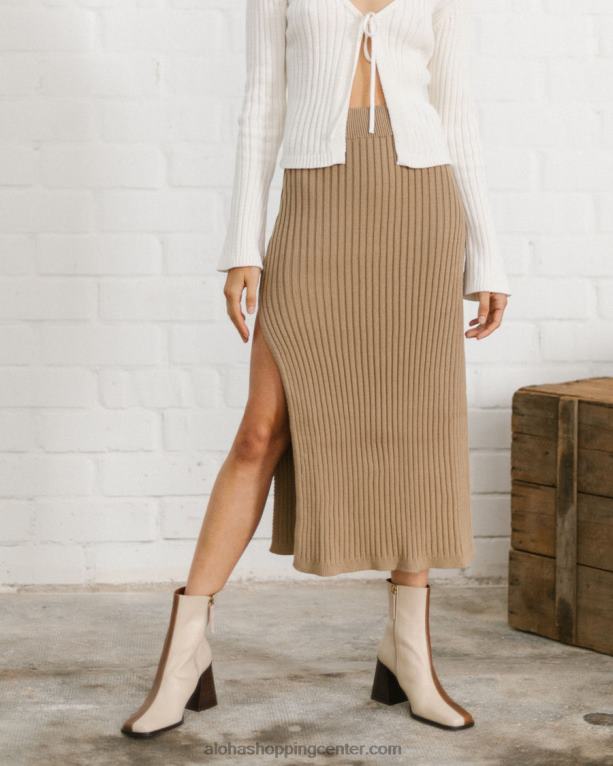 wise - rjavo pleteno krilo ženske Alohas 0D4R8671