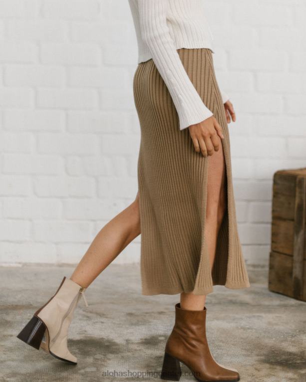 wise - rjavo pleteno krilo ženske Alohas 0D4R8671