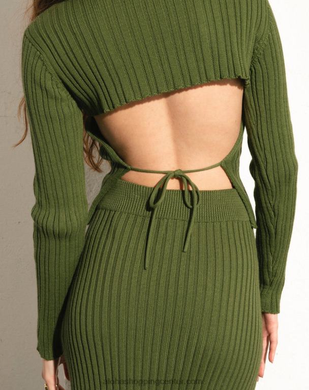 wise - zeleno pleteno krilo ženske Alohas 0D4R8670