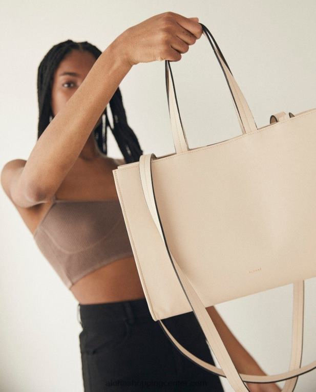 z - bela usnjena torbica ženske Alohas 0D4R81033