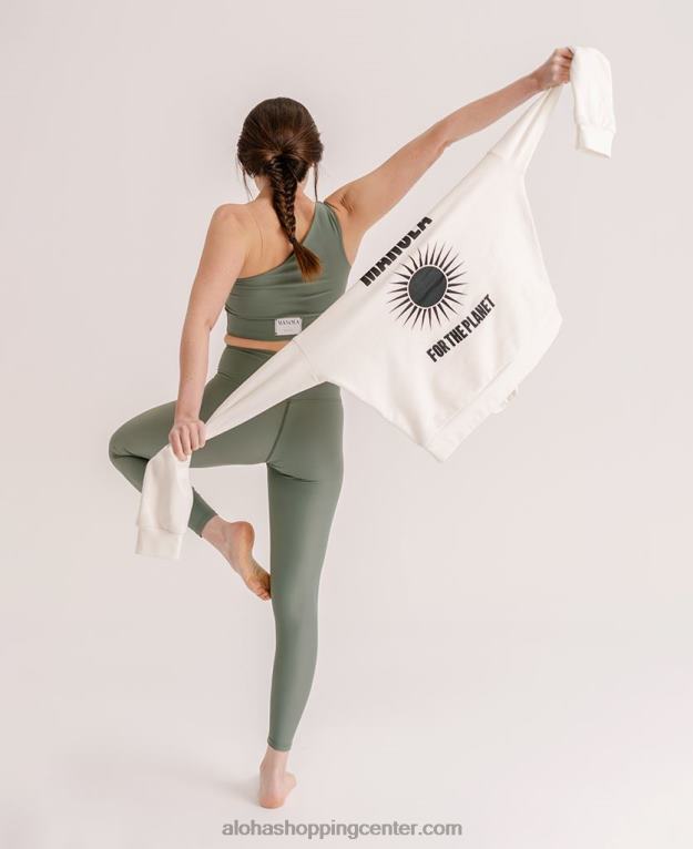 za planet - bel bombažni pulover ženske Alohas 0D4R8983