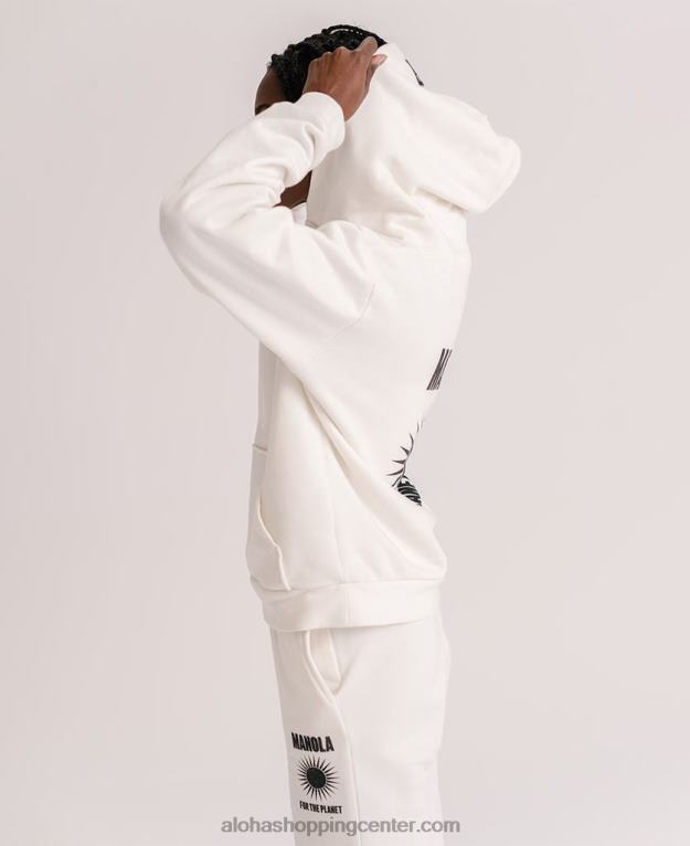 za planet - bel bombažni pulover ženske Alohas 0D4R8983