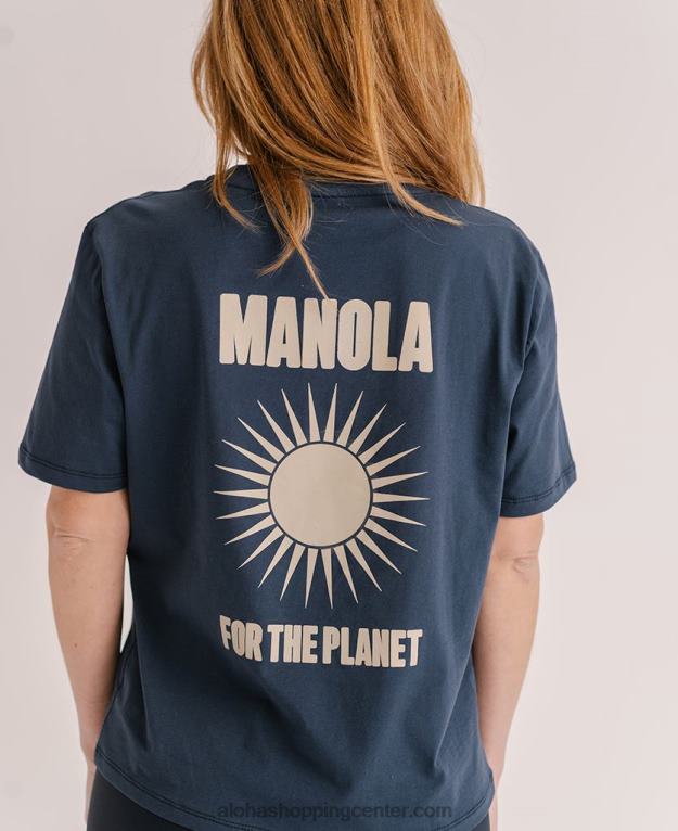 za planet - mornarsko modra majica ženske Alohas 0D4R8903