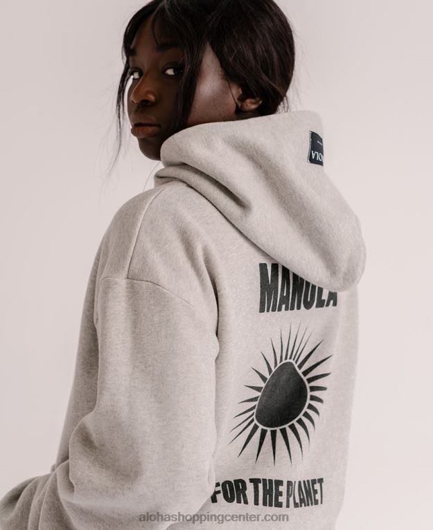 za planet - siv bombažni pulover ženske Alohas 0D4R8982