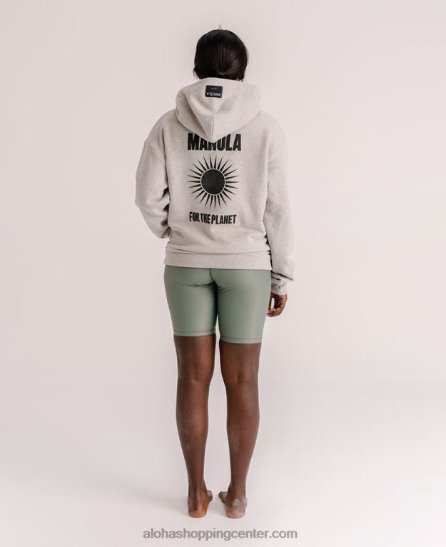 za planet - siv bombažni pulover ženske Alohas 0D4R8982