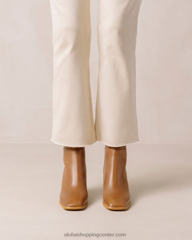 zahod - beli in rjavi usnjeni gležnjarji ženske Alohas 0D4R8339