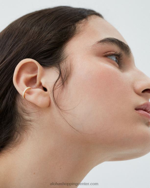 zanka - zlati in kristalni ušesnik ženske Alohas 0D4R81168