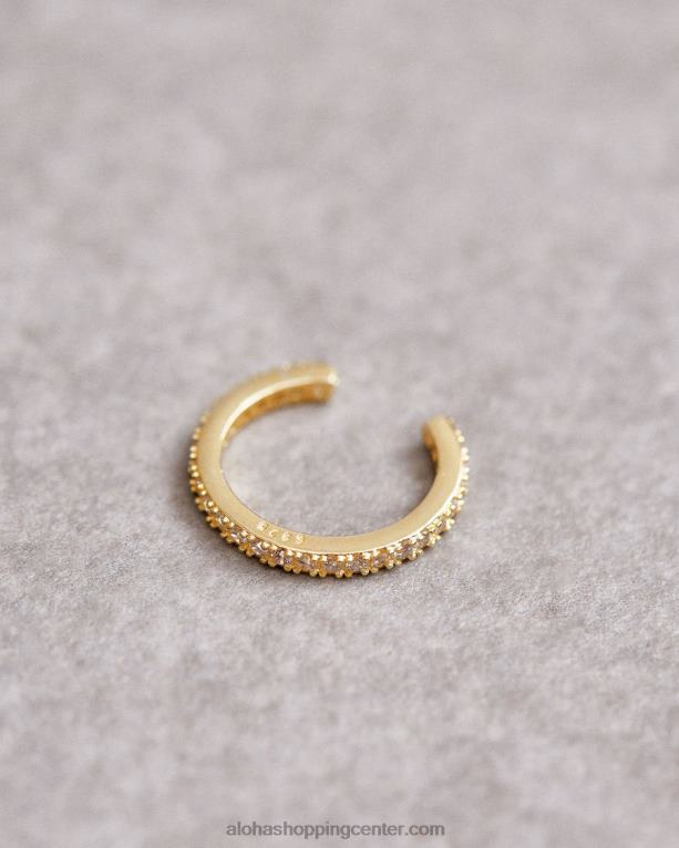 zanka - zlati in kristalni ušesnik ženske Alohas 0D4R81168