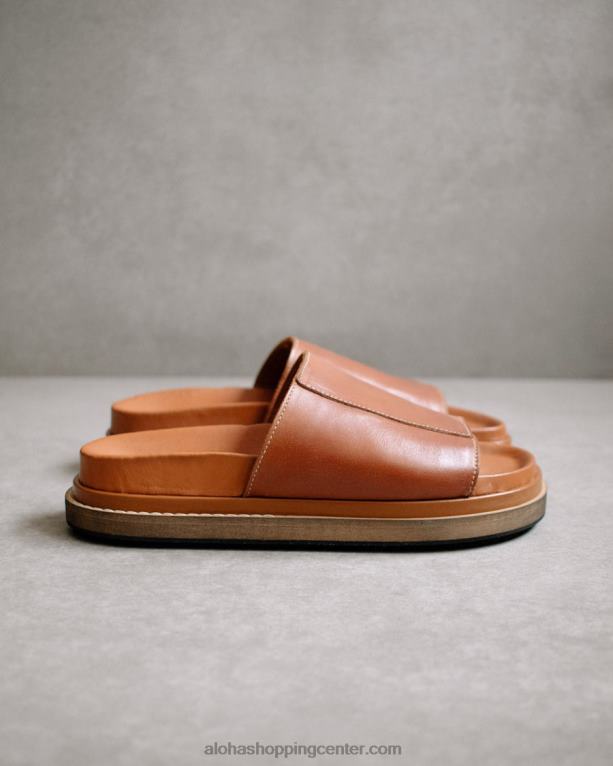 zaprta zanka - rjavi usnjeni sandali ženske Alohas 0D4R8521