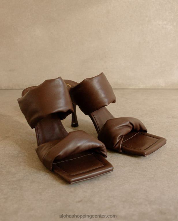 zasukani trak - temno rjave usnjene mule ženske Alohas 0D4R8428