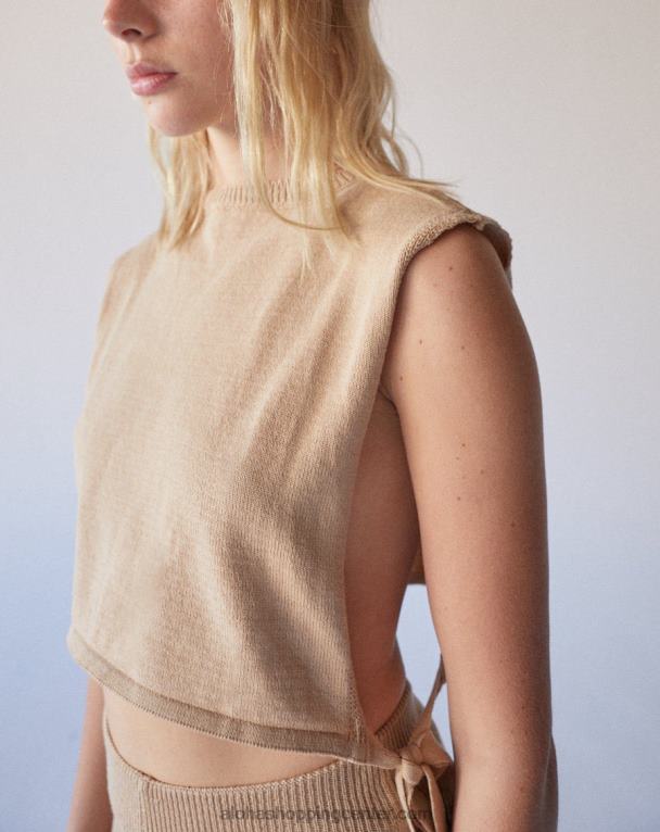 zavetje - bež pleteni vrh ženske Alohas 0D4R8908