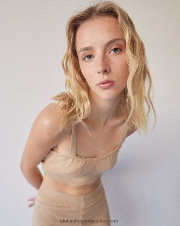 čar - bež pleteni vrh ženske Alohas 0D4R8812