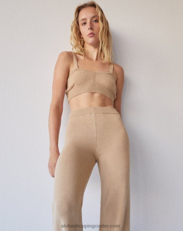 čar - bež pleteni vrh ženske Alohas 0D4R8812