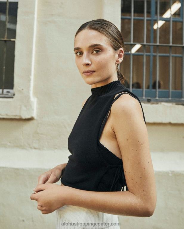 čar - črni pleteni vrh ženske Alohas 0D4R8811