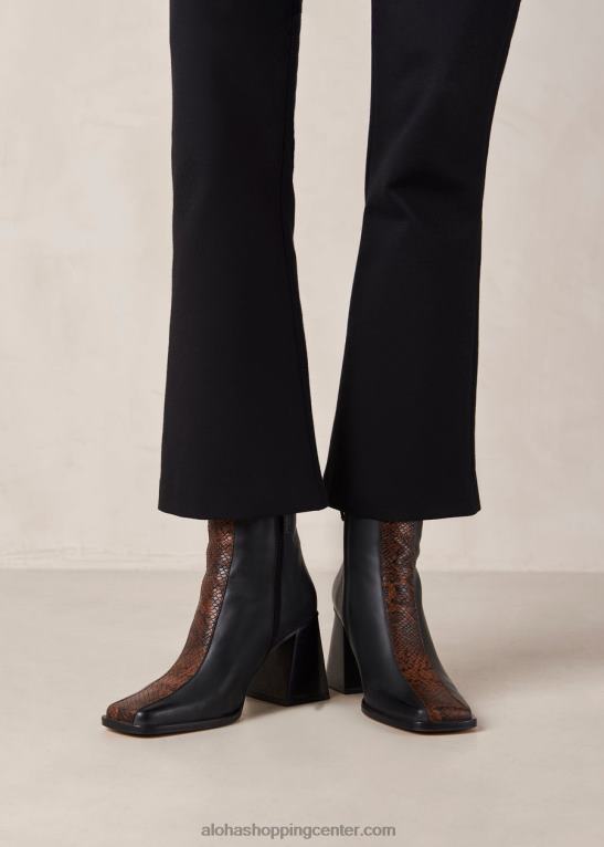 škornji z usnjenim vzorcem južnega pitona ženske Alohas 0D4R8146