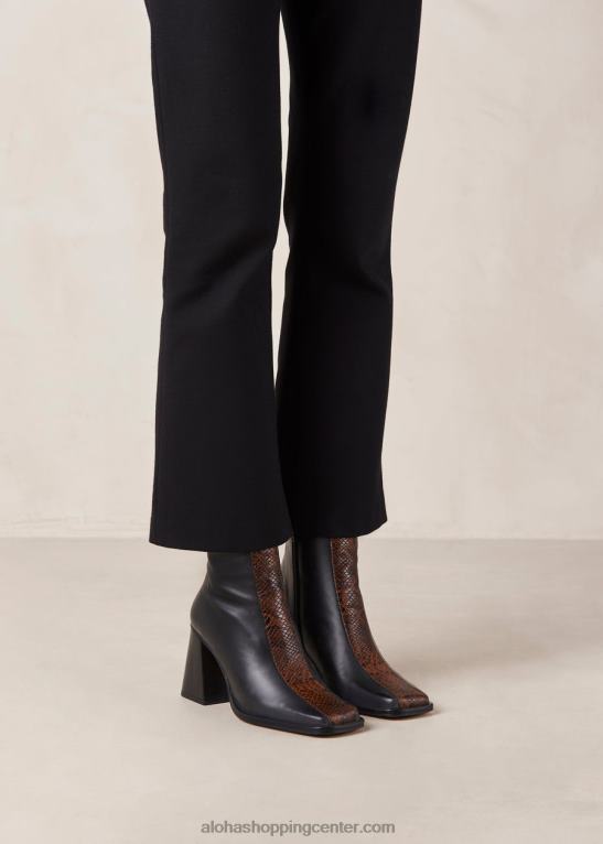 škornji z usnjenim vzorcem južnega pitona ženske Alohas 0D4R8146