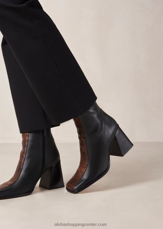 škornji z usnjenim vzorcem južnega pitona ženske Alohas 0D4R8146