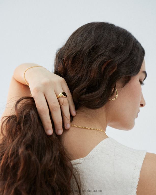 štampiljka - minimalno zlat prstan ženske Alohas 0D4R81192