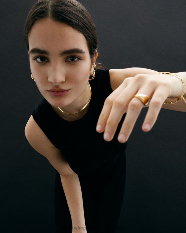 štampiljka - minimalno zlat prstan ženske Alohas 0D4R81192